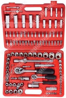 Нажмите для увеличения 1/2"+1/4" Набор торцевых головок, 107пр