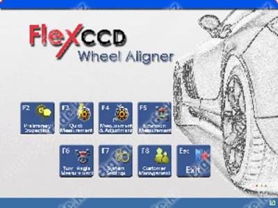 Нажмите для увеличения Стенд развал-схождения Techno Flex CCD