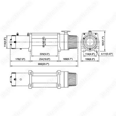 Лебедка электрическая для внедорожника Come Up DV-9 12V (856329),