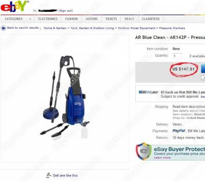 Нажмите для увеличения Моечный аппарат высокого давления Blue Clean AR-142