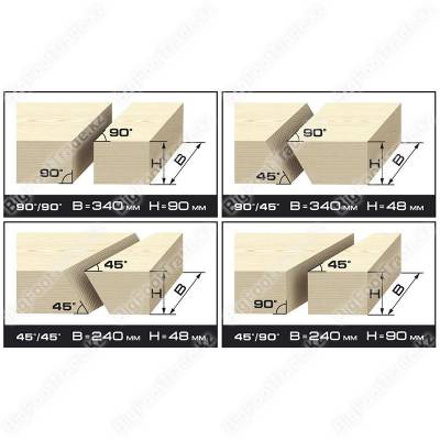 Углы пиления торцовки ЗПТ-305-1800 ПЛР